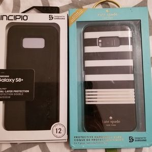 Samsung Galaxy 8plus Kate spade case  gold , white